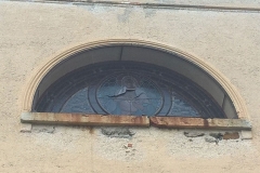 La vetrata della B.V. Maria a Rivamonte il 30 ottobre scorso