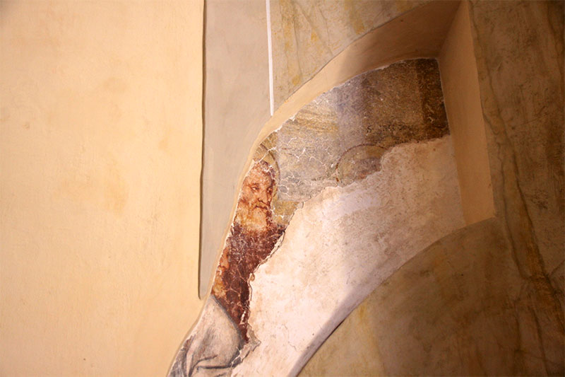 Chiesa antica di Frassenè: affresco