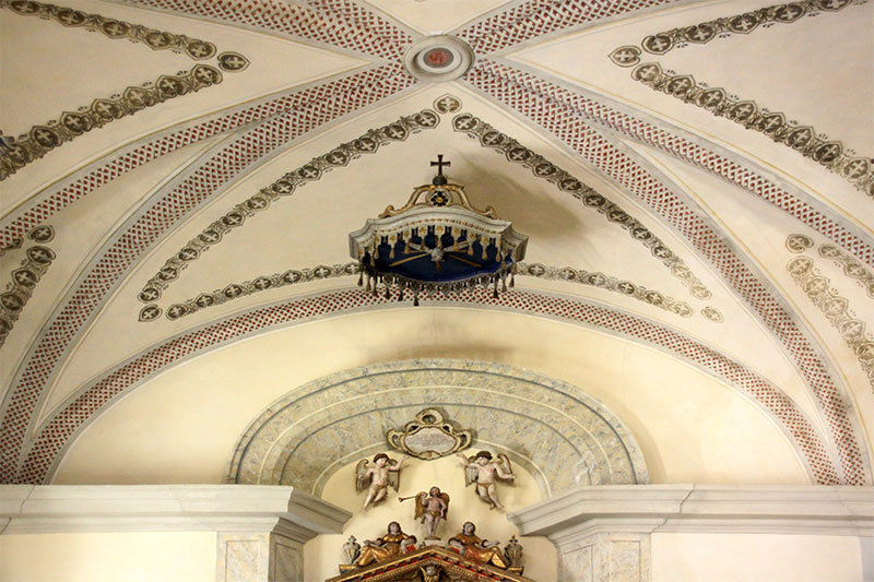 Chiesa antica di Frassenè: particolare dell'abside
